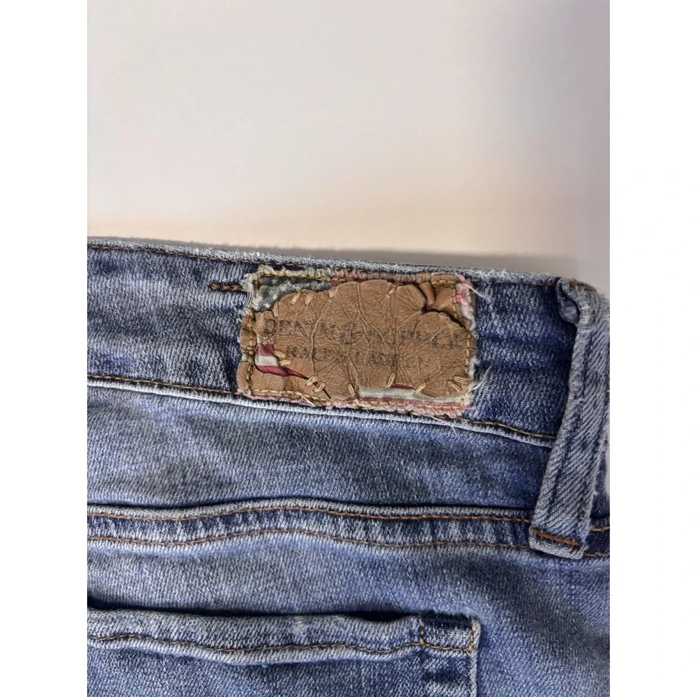Denim & Supply Ralph Lauren Mens Skinny Jeans 32x30‎ Medium Wash Blue Distressed